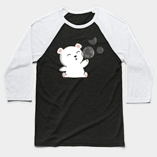 polar bear playing bubbles Baseball T-Shirt